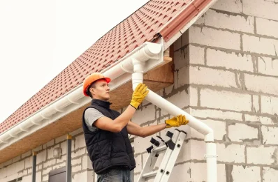 Pose et remplacement de gouttières à Siecq